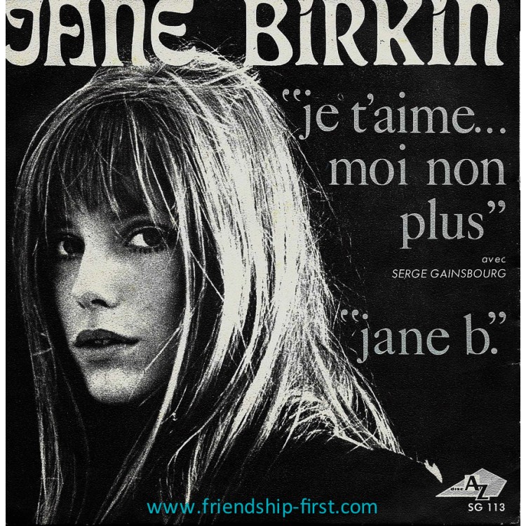 Disque 45 Tours Jane Birkin / Je t'aime... moi non plus (1969)