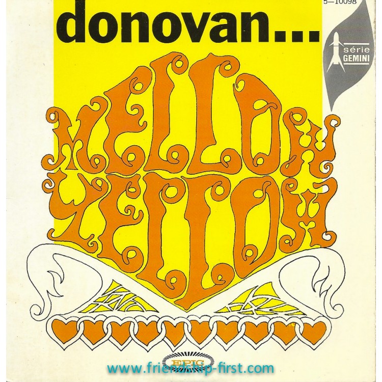Disque 45 Tours Donovan / Mellow Yellow (1966)