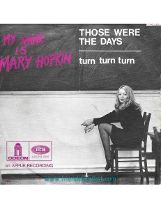 Disque 45 Tours Mary Hopkin / My Name is Mary Hopkin (1968)