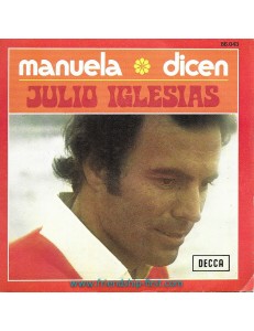 Disque 45 Tours Julos Iglesias / Manuela (1974)