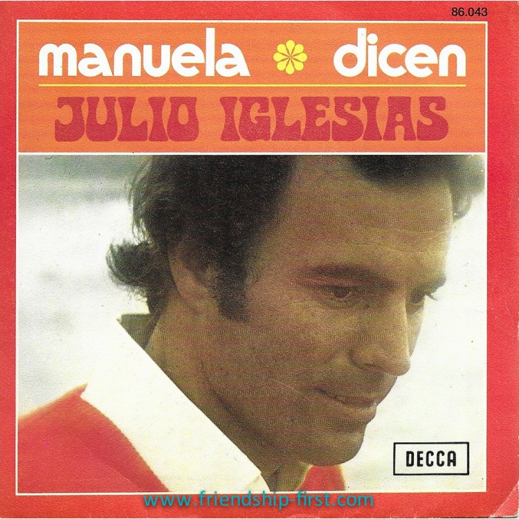 Disque 45 Tours Julos Iglesias / Manuela (1974)