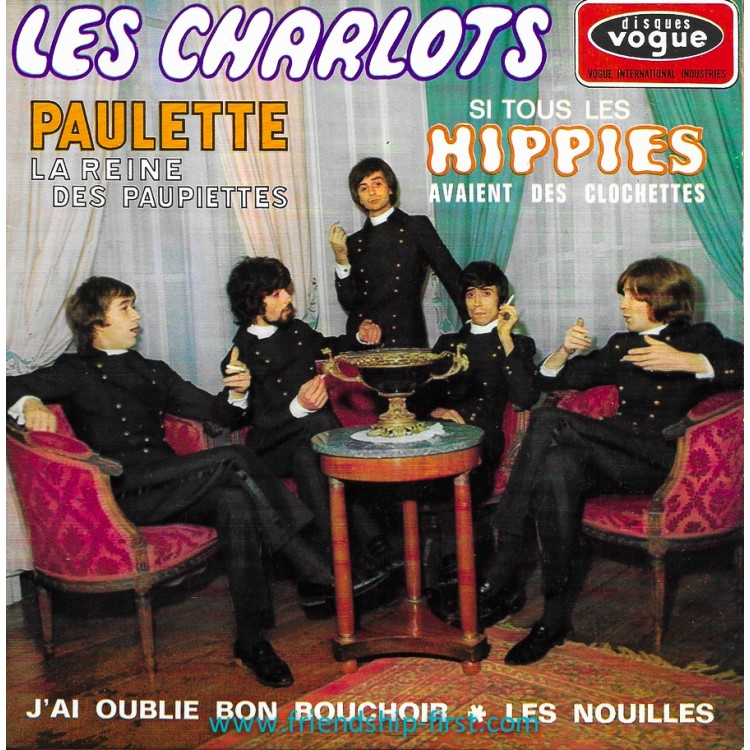 Disque 45 Tours  Les Charlots / Paulette, la reine des paupiettes (1967)
