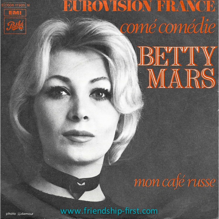 Disque 45 Tours Betty Mars / Comé comédie (1972)