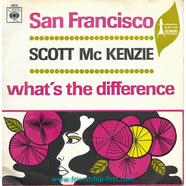 Disque 45 Tours Scott Mc Kenzie / San Francisco (1967)