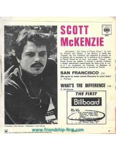 Disque 45 Tours Scott Mc Kenzie / San Francisco (1967)