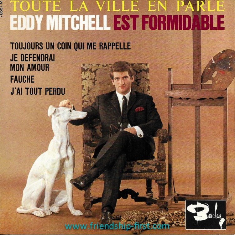 Disque 45 Tours Eddy Mitchell / Eddy Mitchell est formidable (1964)