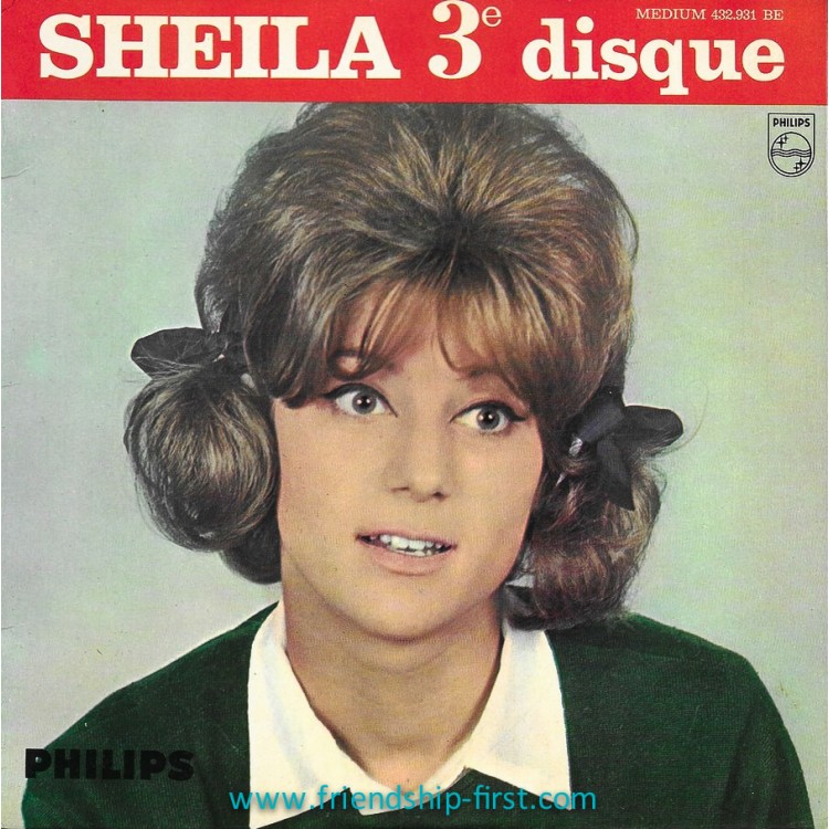 Disque 45 Tours Sheila / Pendant les vacances (1963)