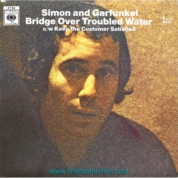 Disque 45 Tours Simon & Garfunkel / Bridge Over Troubled Water (1970)