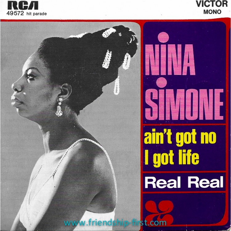 Disque 45 Tours Nina Simone / Ain't Got No - I Got Life (1968)