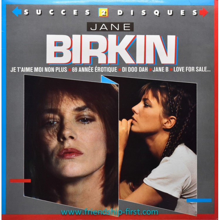 jane birkin / je t'aime moi non plus succes 2 disques 33 Tours 1982 verso