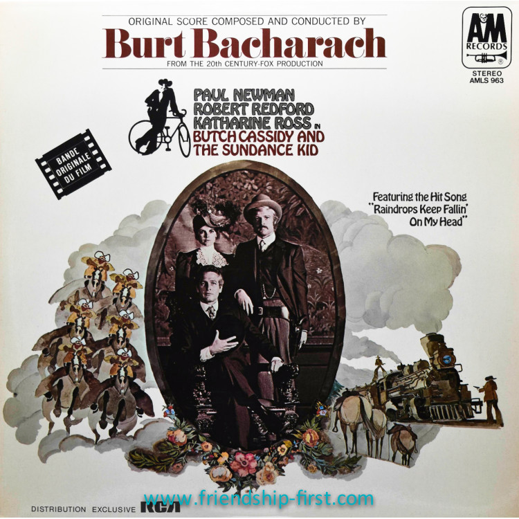Disque 33 Tours Burt Bacharach / Butch Cassidy and The Sundance Kid  (1969)