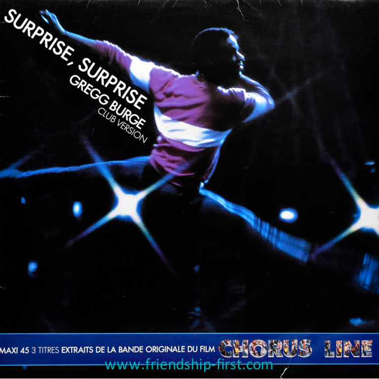 Disque Maxi 45 Tours Gregg Burge & divers artistes / Surprise, Surprise B.O. du film Chorus Line (1985)