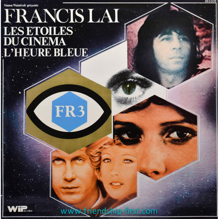 Disque 33 Tours Francis Lai / Les étoiles du cinéma l'heure bleue (1976)