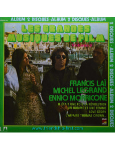 francis lai michel legrand ennio morricone les grandes musiques de film Double 33 Tours 1977