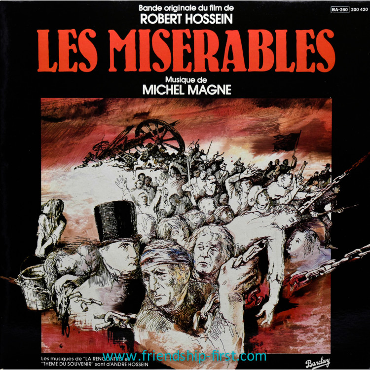 Disque 33 tours Michel Magne / Les misérables (B.O. du film de R. Hossein) (1982)