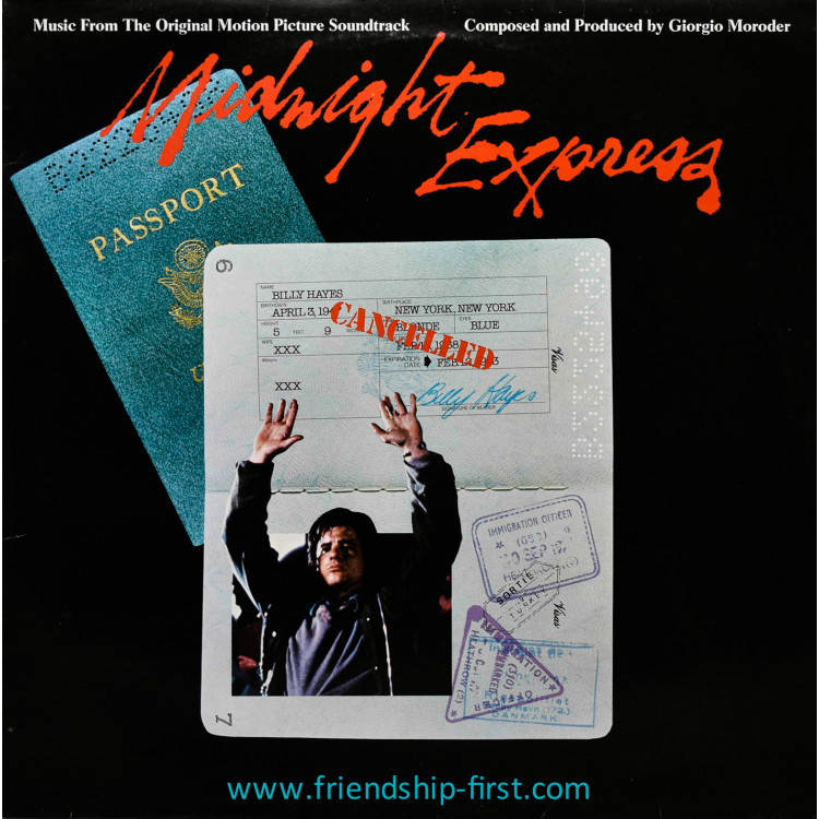 Disque 33 Tours Giorgio Moroder / Midnight Express (B.O. du film de A. Parker) (1978)