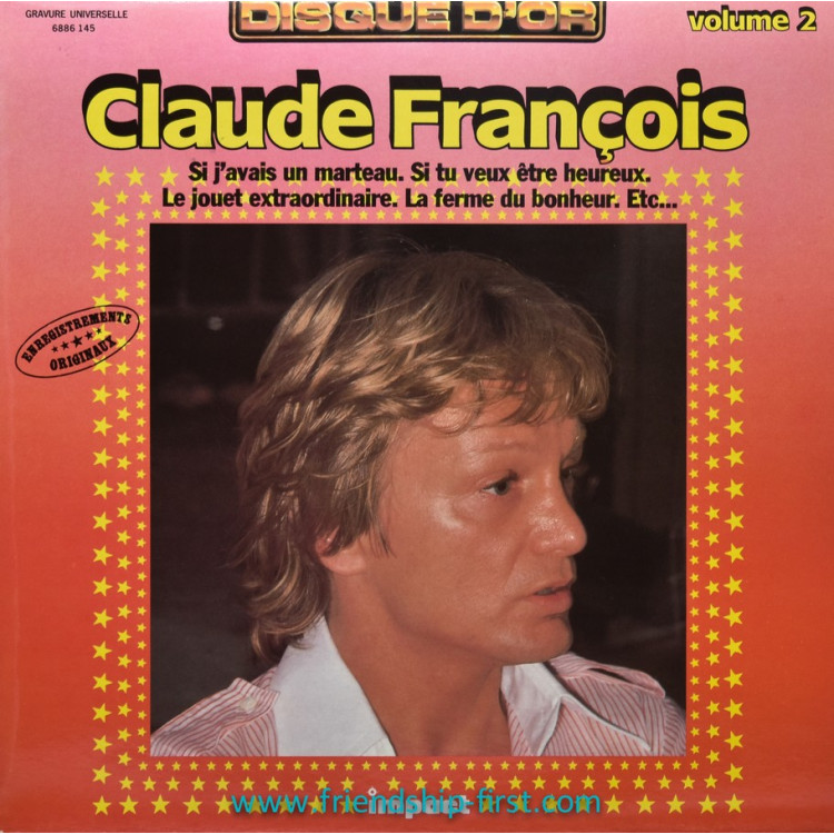 Disque 33 Tours Claude François / Disque d'or volume 2 Impact (1974)