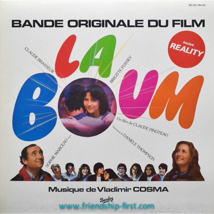 Disque 33 Tours Vladimir Cosma / La Boum (B.O. du film de C. Pinoteau (1980)