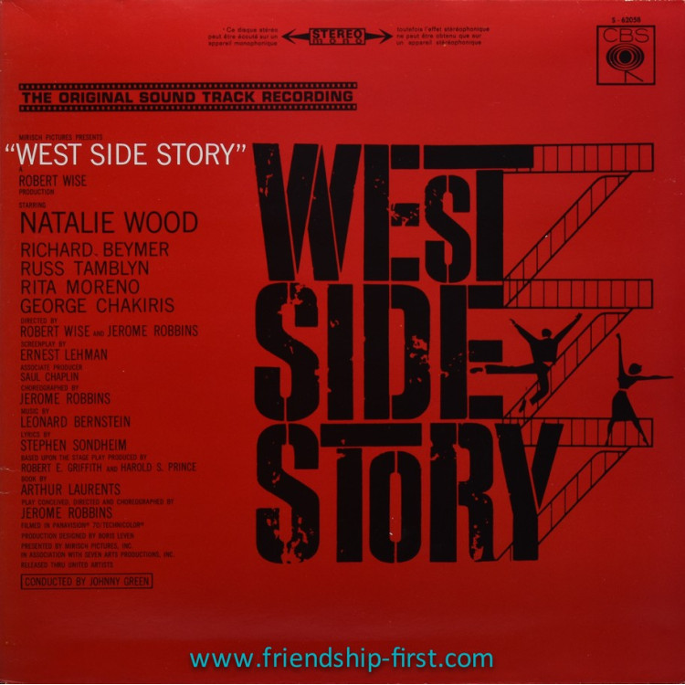 leonard bernstein west side story 33 Tours 1969