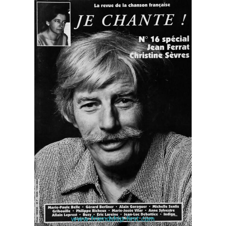 Je Chante ! N°16 Spécial Jean Ferrat, Christine Sèvres Magazine décembre 1994