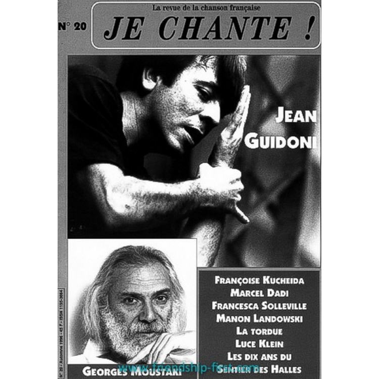 JE CHANTE ! N°20 Jean Guidoni février 1997