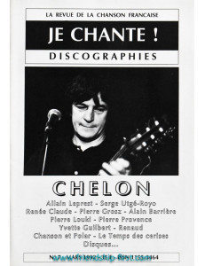 Je Chante ! N°7 Georges Chelon mars 1992