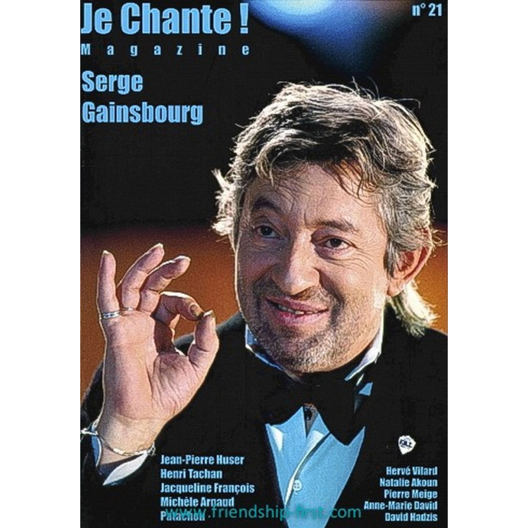 Je Chante magazine N°21 Serge Gainsboug décembre 2023