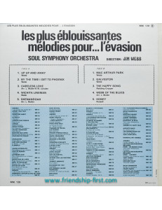 Disque 33 Tours Jim Webb & Soul Symphony Orchestra / Les plus éblouissantes mélodies pour... l'évasion (1974)