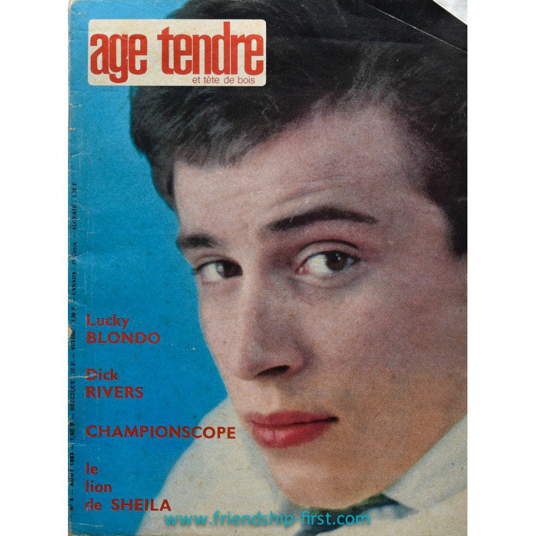 Magazine Âge Tendre N°8 Août 1963