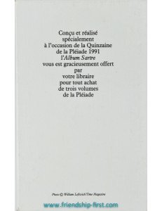 Livre Jean-Paul Sartre La Pléiade verso 1991