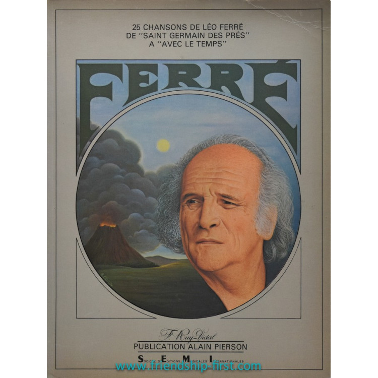 Recueil Partitions Léo Ferré / 25 chansons (1982)
