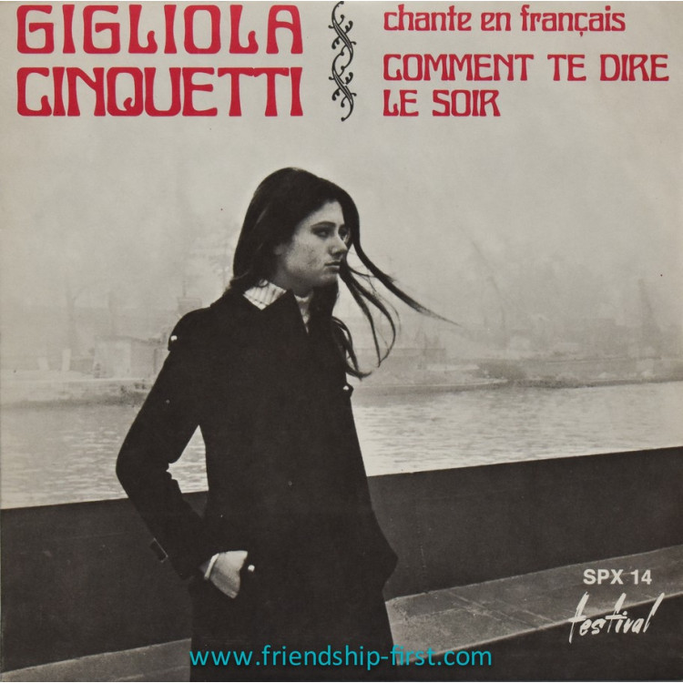 Disque 45 Tours Gigliola Ciquetti / Comment te dire (1968)