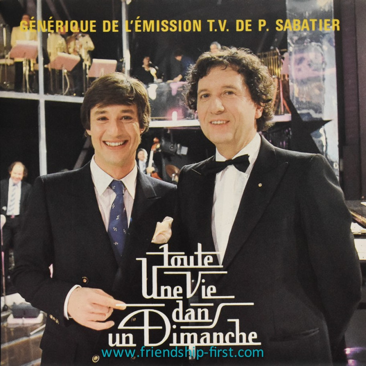 Disque 45 Tours Gérard Gustin & son orchestre / Toute une vie dans un dimanche (1982)
