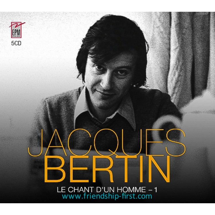 Coffret 5 CD Jacques Bertin / Le chant d'un homme Vol.1 Intégrale 1967-1988 (2025)