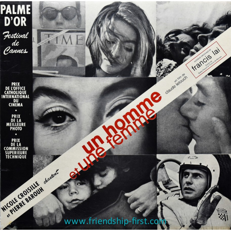 Disque 33 Tours Francis Lai / Un homme et une femme (B.O. du film de Claude Lelouch) (1966)