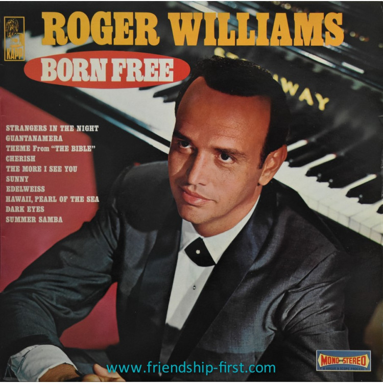 Disque 33 Tours Roger Williams / Born Free (1966)