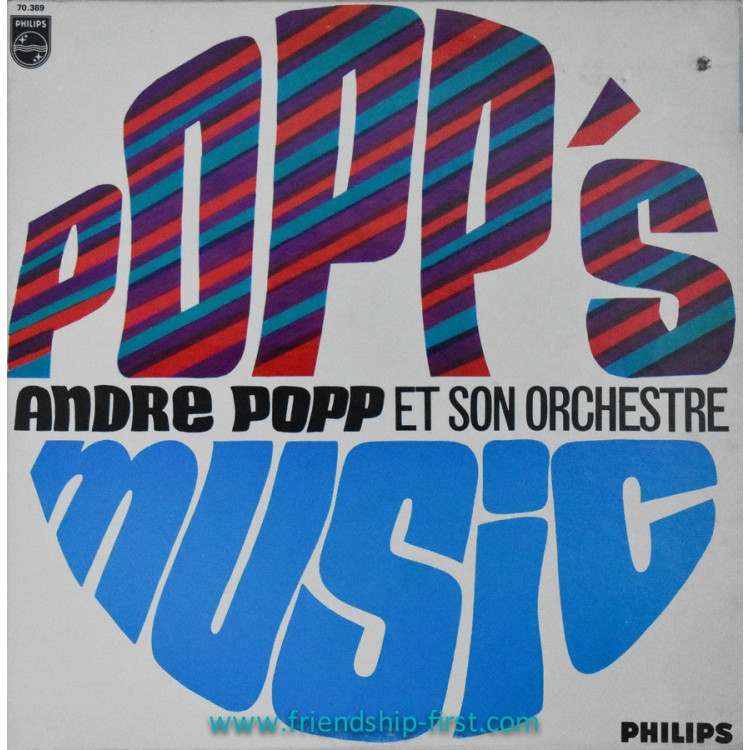 Disque 33 Tours André Popp et son orchestre / Popp's Music (Canada) (1970)