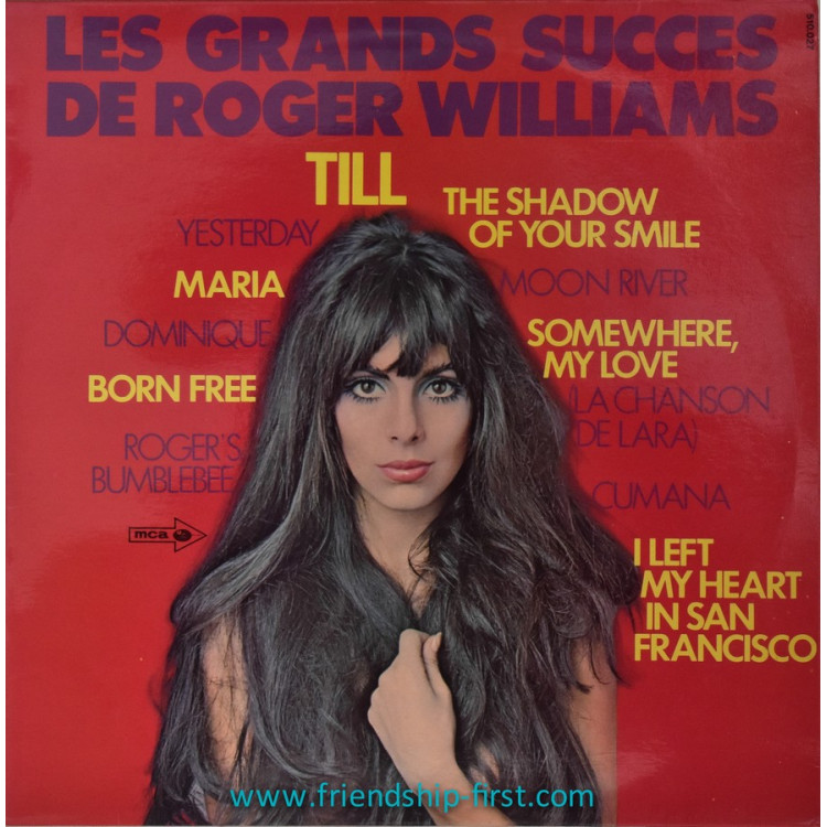 Disque 33 Tours Roger Williams / Les grands succès de Roger Williams (1971)