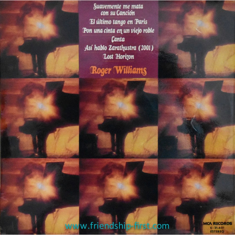 Disque 33 Tours Roger Williams / Piano (1973)
