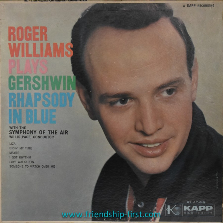 Disque 33 Tours Roger Williams / Roger Williams Plays Gershwin (1958)