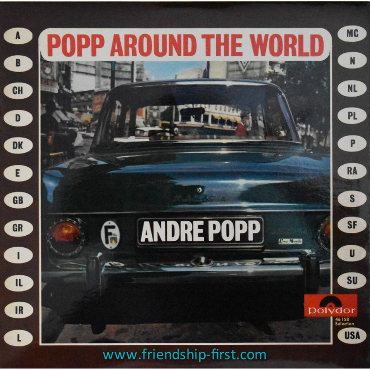 Disque 33 Tours André Popp et son orchestre / Popp Around The World (1968)