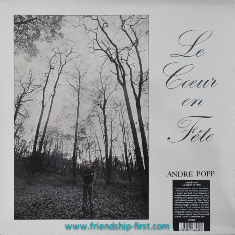 Disque 33 Tours André Popp / Le coeur en fête (1972) (Réédition 2012, Espagne)