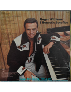 Disque 33 Tours Roger Williams / I Honestly Love You (1975)