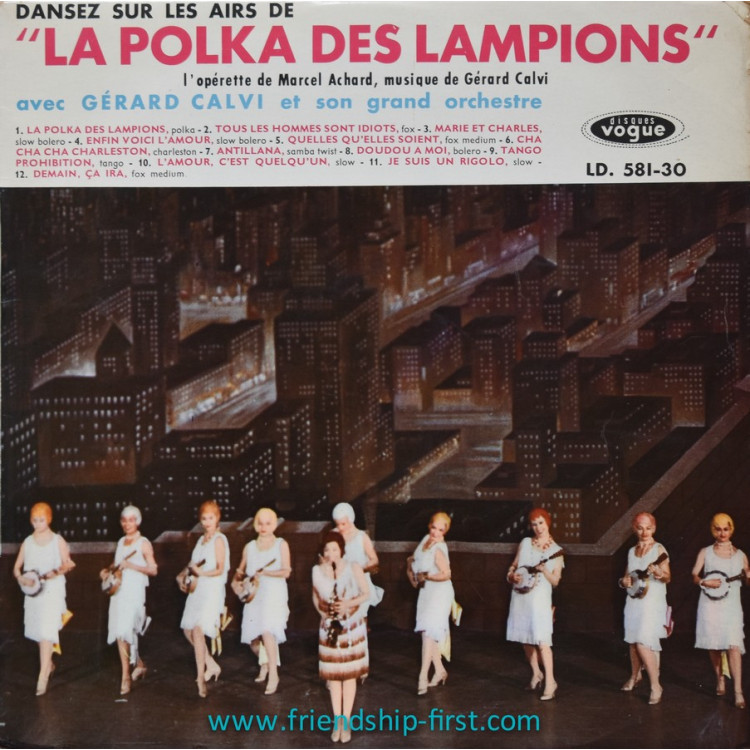 Disque 33 Tours Gérard Calvi et son grand orchestre  / La Polka des Lampions (1962)