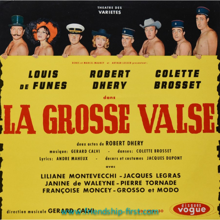 Disque 33 Tours Gérard Calvi et son orchestre  / La grosse valse (1962)