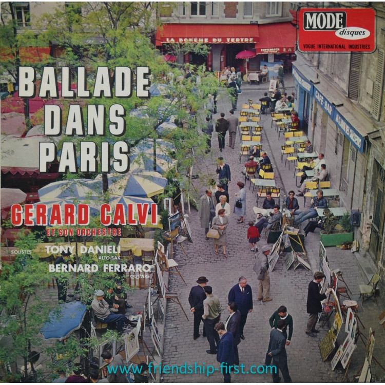 Disque 33 Tours Gérard Calvi et son orchestre / Ballade dans Paris (1962)