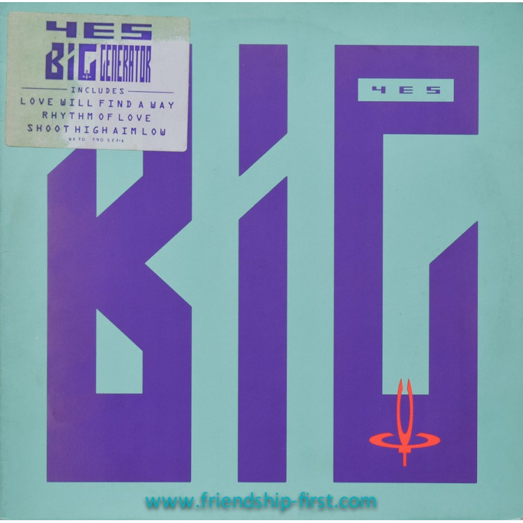 Disque 33 Tours Yes / Big Generator (1987)