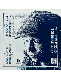 Disque 45 Tours Promo Vincent Absil / Le train de minuit (1985)