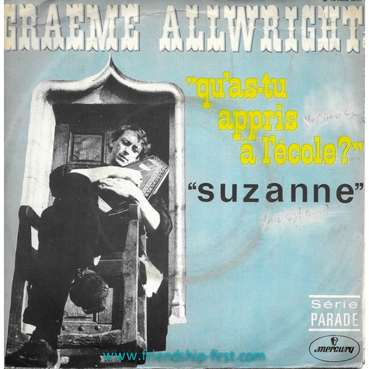 Disque 45 Tours Graeme Allwright / Qu'as-tu appris à l'école ? (1968)