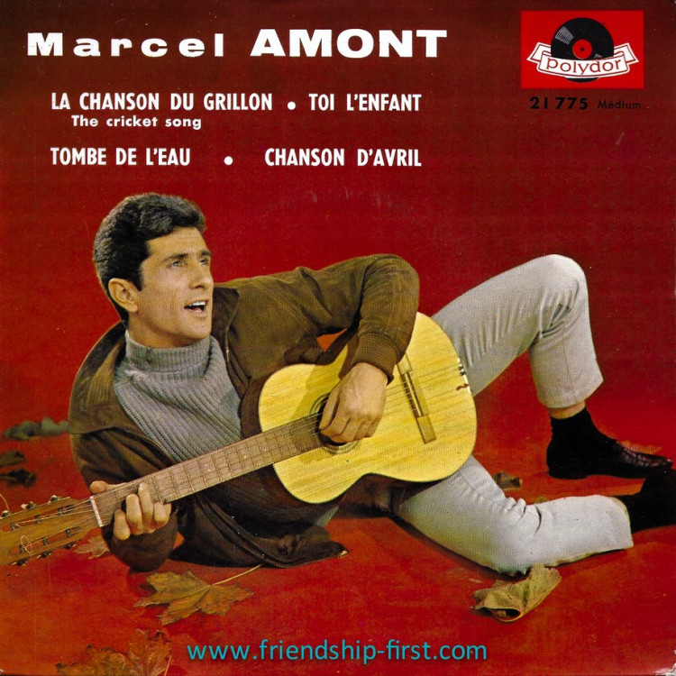Disque 45 Tours Marcel Amont / La chanson du grillon (1961)